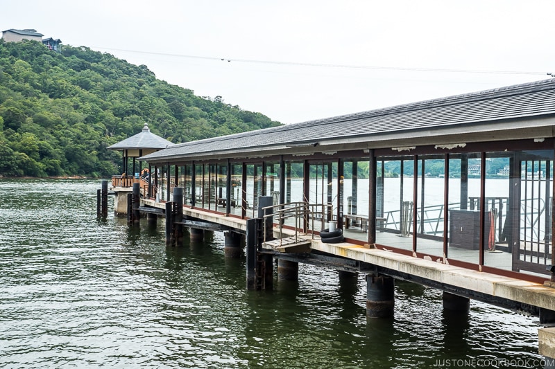 a pier at Lake Hamana