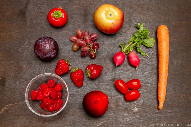 Red foods.