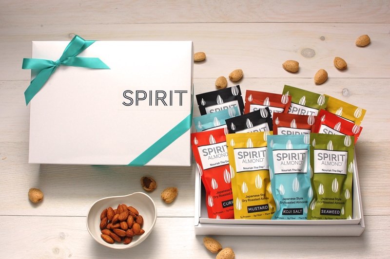 SPIRIT Almond 12 pack variety in a box
