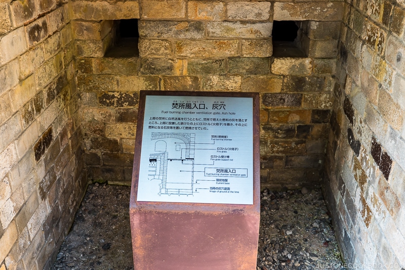 inside of fuel burning chamber at Nirayama reverberatory Furnace