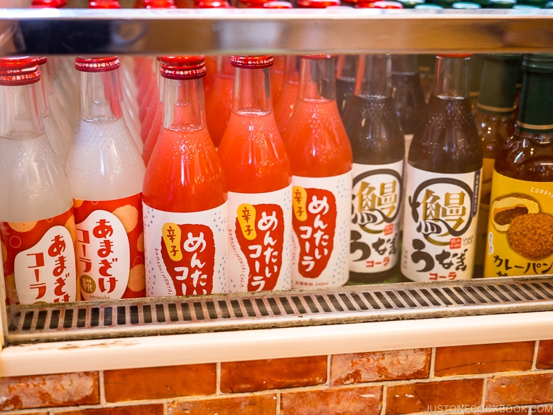 mentaiko eel and curry bread cola