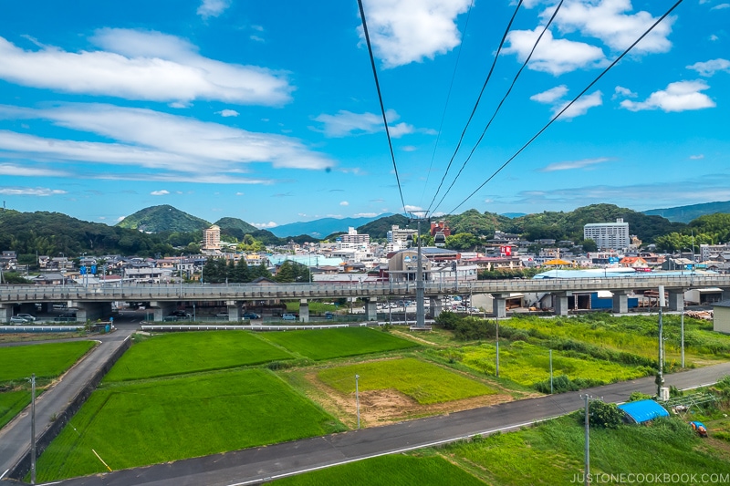 view of Izunokuni from Ropeway