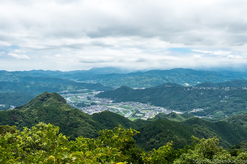 view towards Izu Peninsula