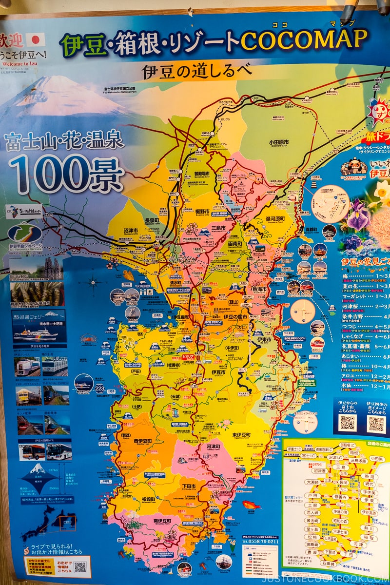 tourist map of Izu