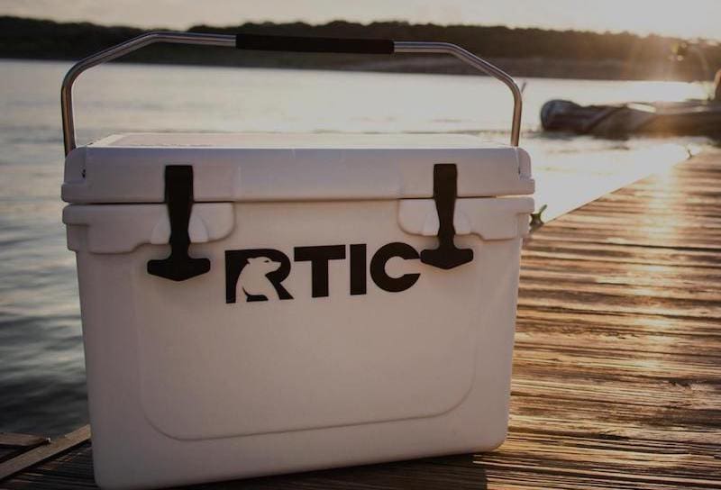 RTIC Outdoor Cooler by the lake