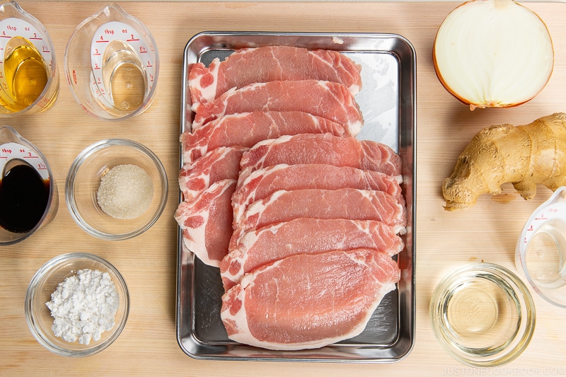 Ginger Pork Ingredients