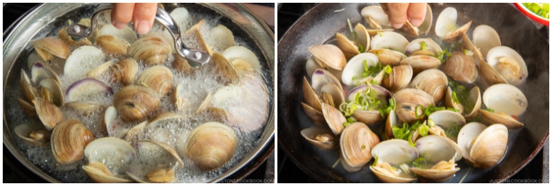 Japanese Sake Steamed Clams 7