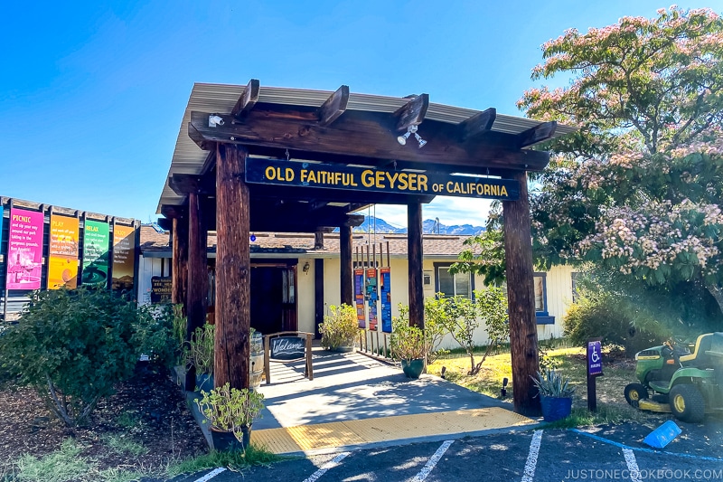 entrance to Old Faithful Geyser of California