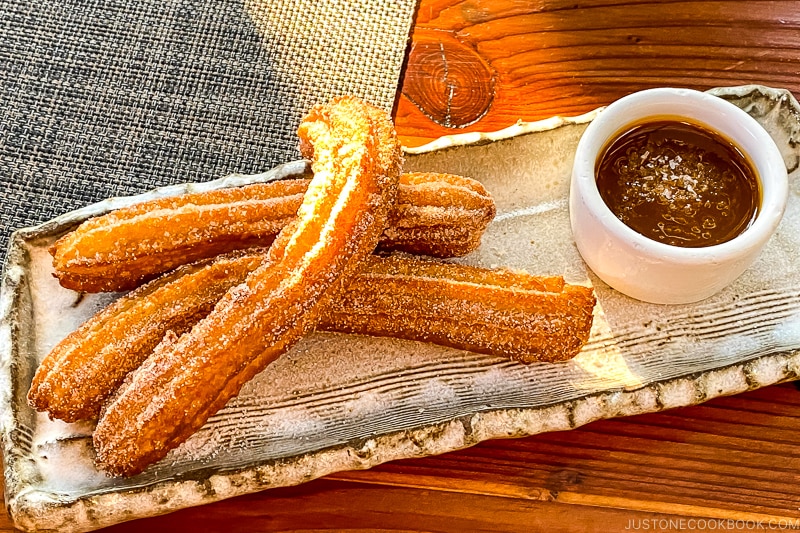 churros on a plate