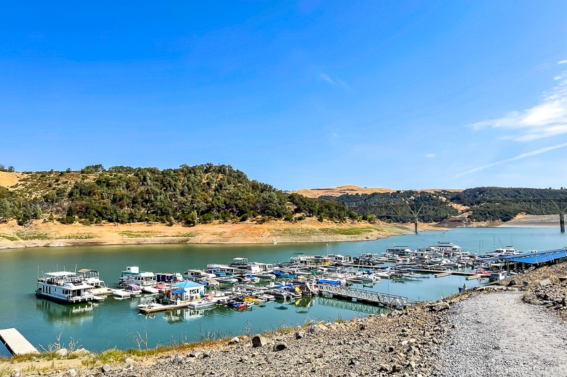 Lake Sonoma Resort Area boat dock