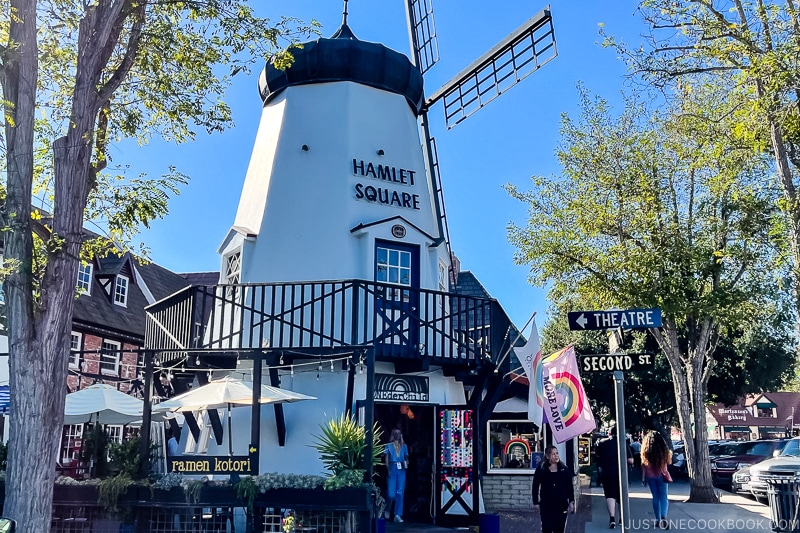 a white windmill