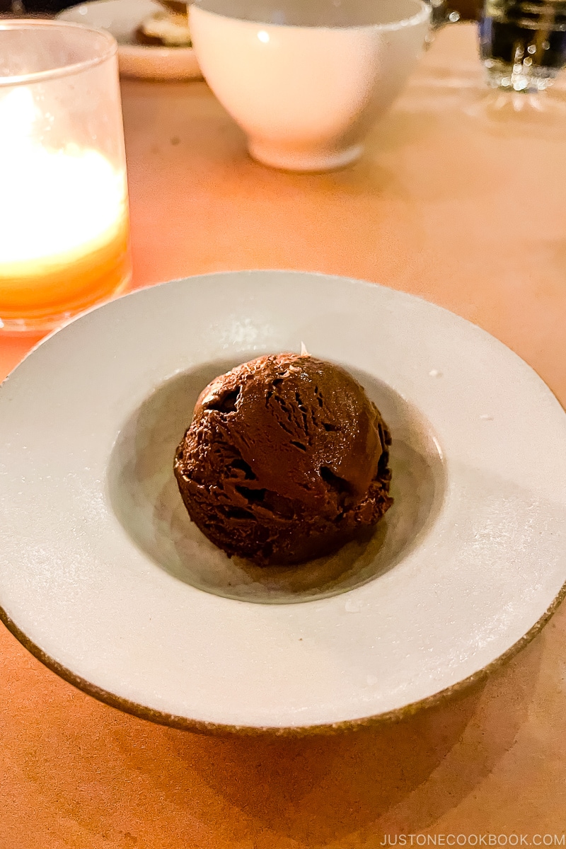 dark chocolate coconut glacee