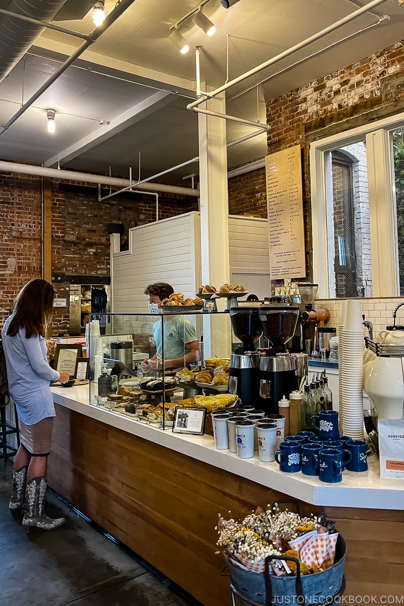 inside Scout Coffee shop