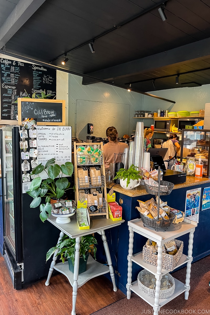 inside Steaming Bean coffee shop