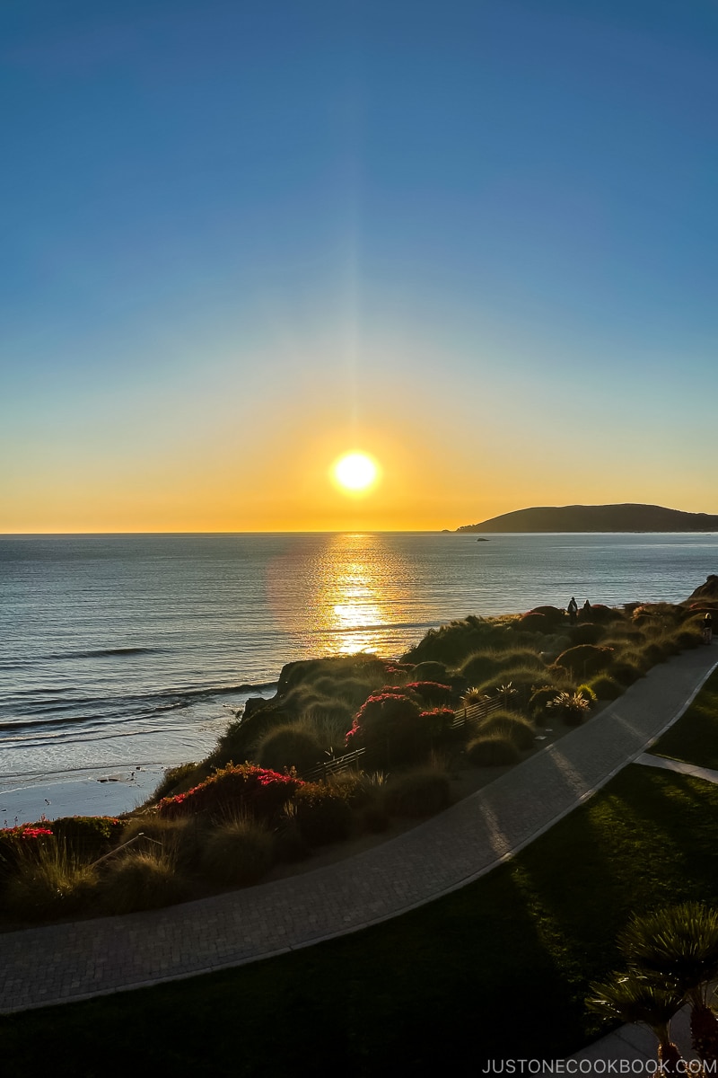 sunset at Shell Beach