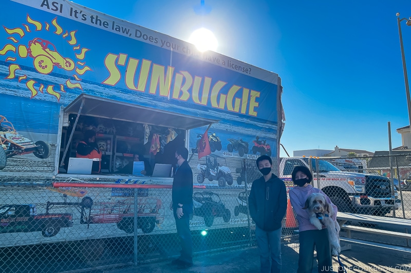 Sunbuggie stand at Pismo Beach
