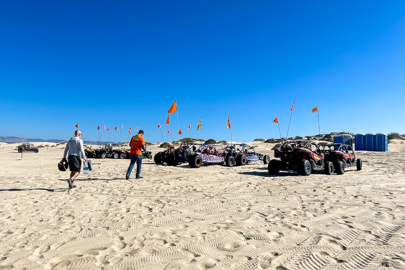 ATV and dune buggies on a beach