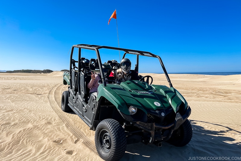 ATV on Pismo Beach with passengers