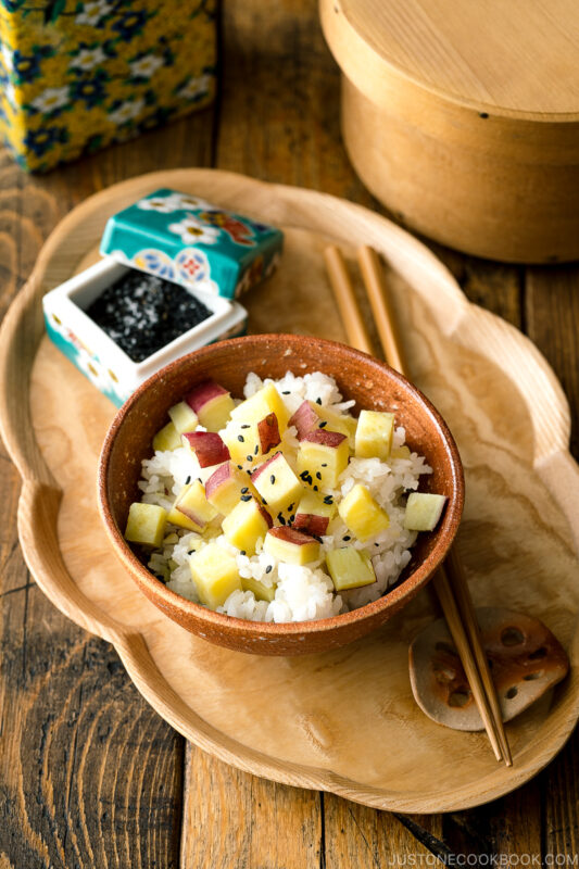 Japanese Sweet Potato Rice さつまいもご飯 • Just One Cookbook
