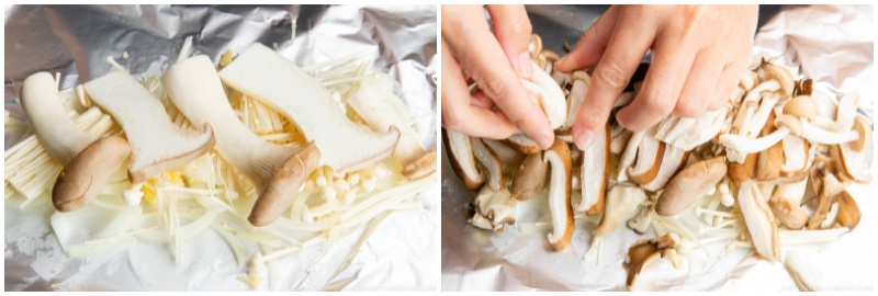 Miso Butter Mushrooms in Foil 8