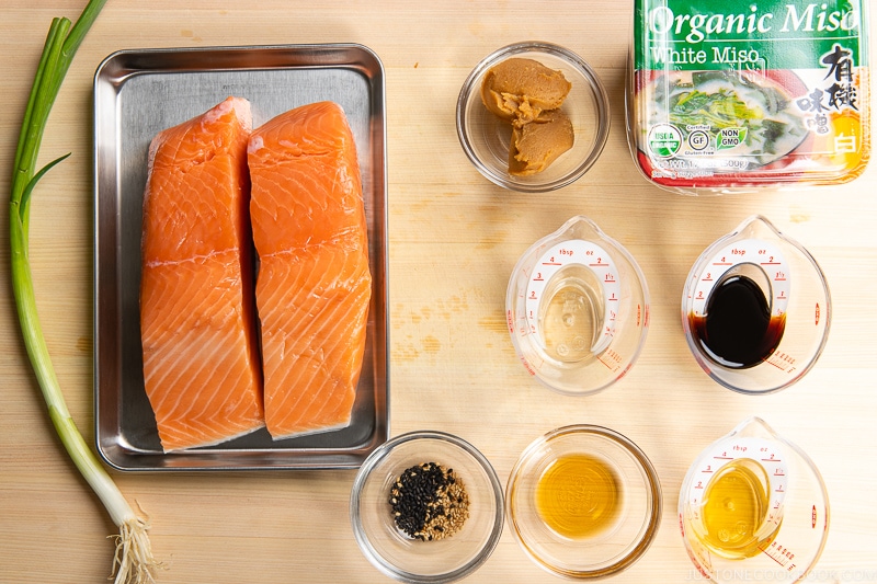 Miso Salmon Ingredients