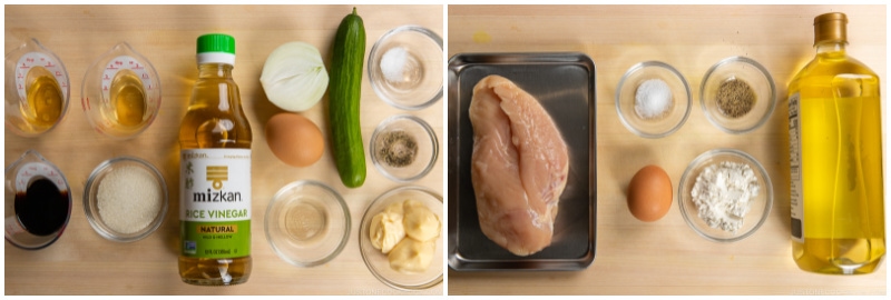 Chicken Nanban Ingredients