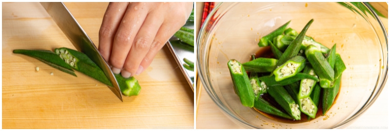 Okra with Ginger Soy Sauce 7