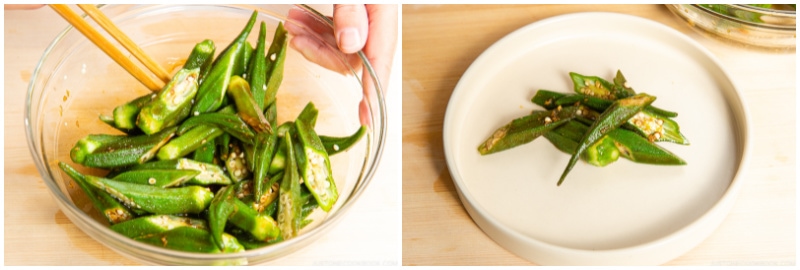 Okra with Ginger Soy Sauce 8