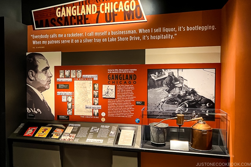 Gangland of Chicago display at Chicago History Museum