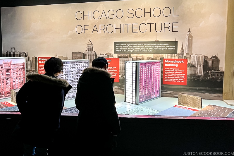 Chicago Architecture display at Skydeck Chicago