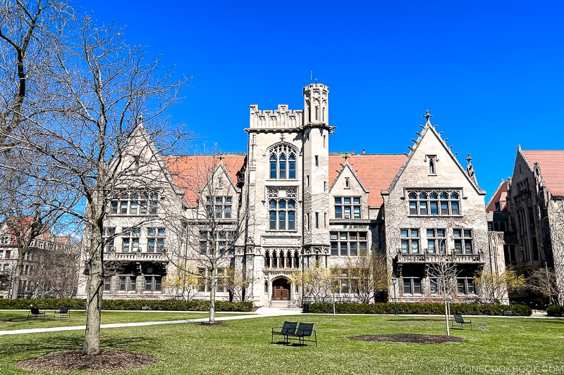 Victorian Gothic building at University of Chicago