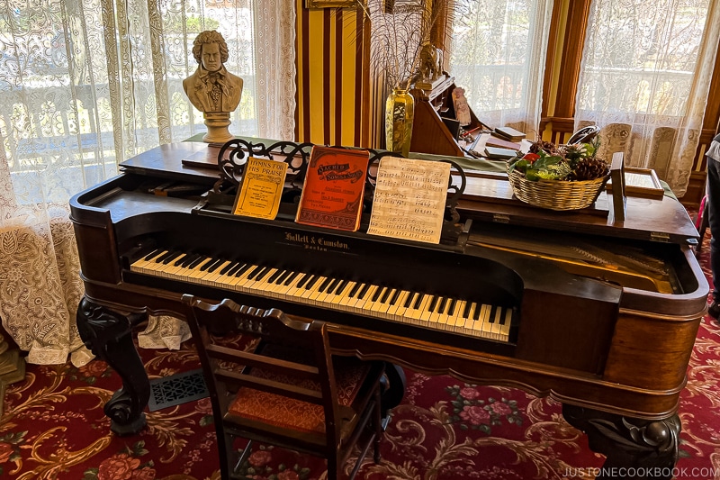 piano inside Ernest Hemingway Birthplace Museum