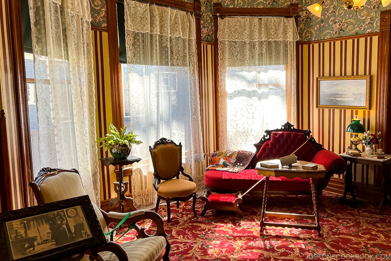 living room inside Ernest Hemingway Birthplace Museum