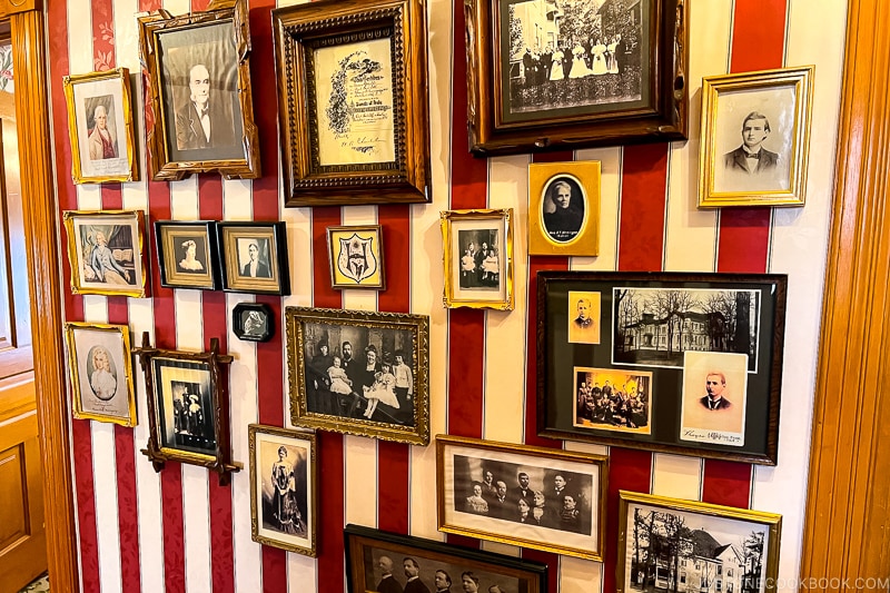 framed pictures on the wall at Ernest Hemingway Birthplace Museum