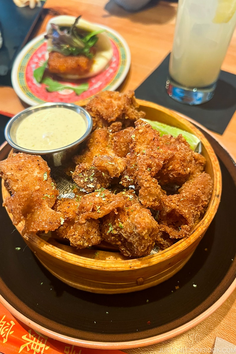 karaage chicken nuggets at RAMEN-SAN Deluxe Chicago