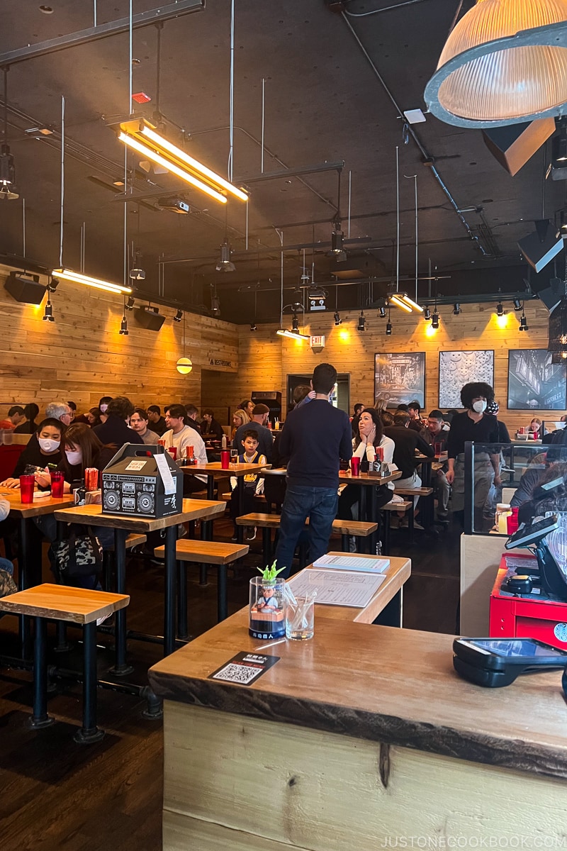 interior view of RAMEN-SAN Deluxe Chicago