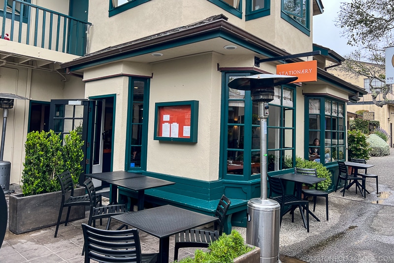 exterior of Stationæry Restaurant in Carmel
