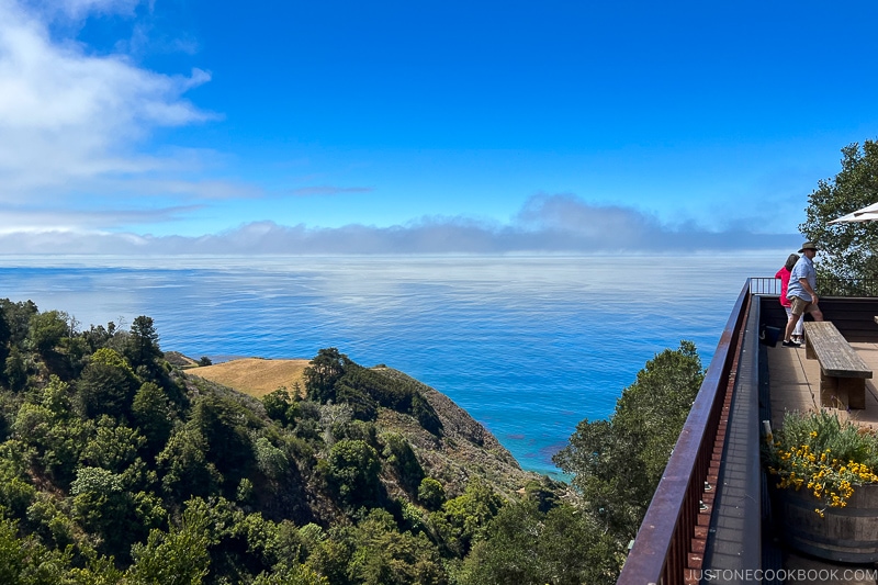 view of the ocean from Cafe Kevah in Big Sur