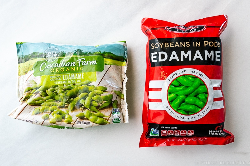 Frozen Edamame Packages