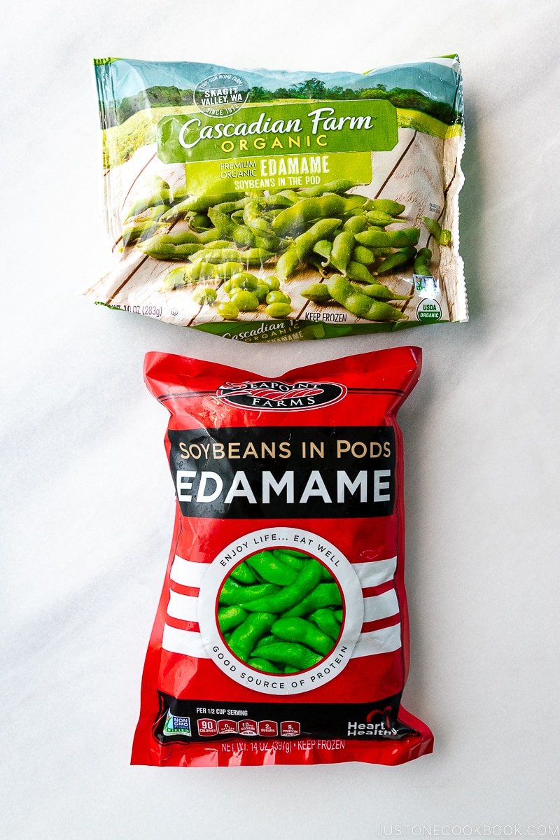 Frozen Edamame Packages