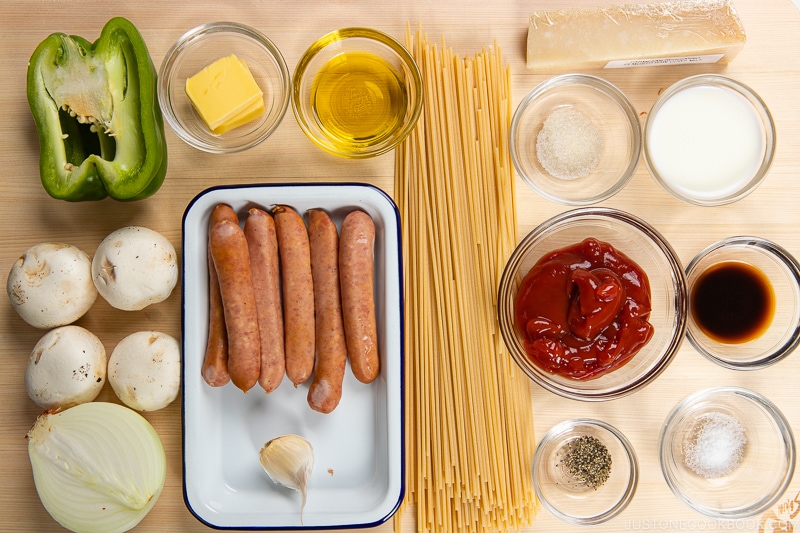 Ketchup Spaghetti (Napolitan) Ingredients