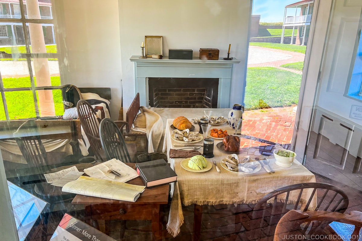 room decorated with historic props