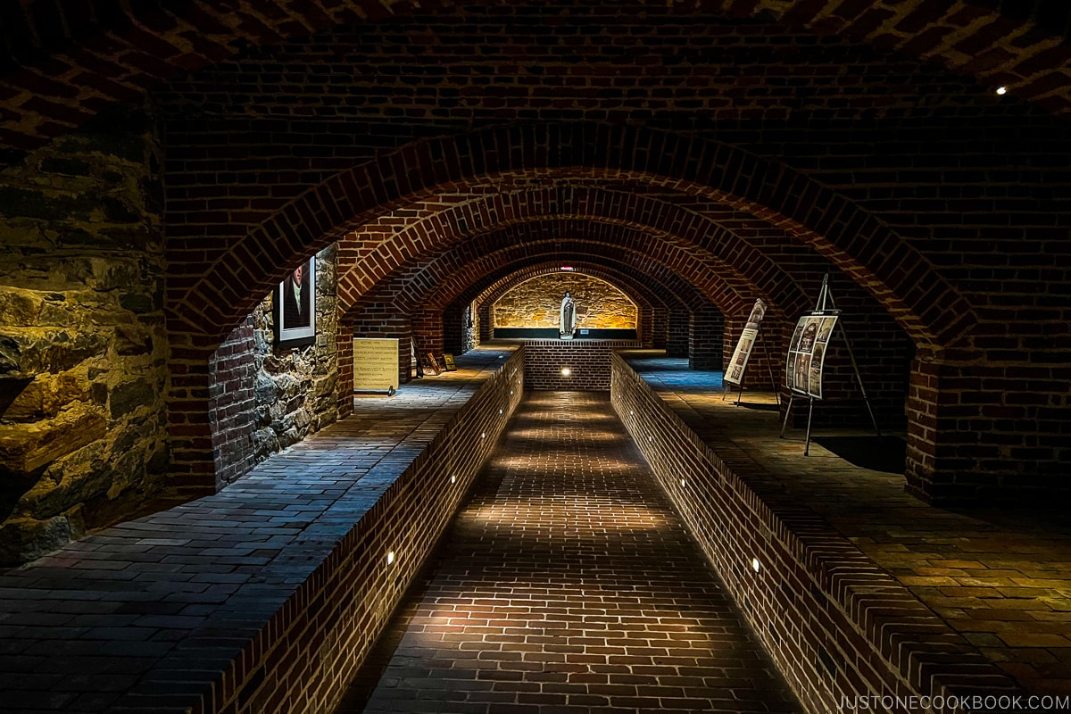 the crypt at Basilica of the National Shrine of the Assumption of the Blessed Virgin Mary