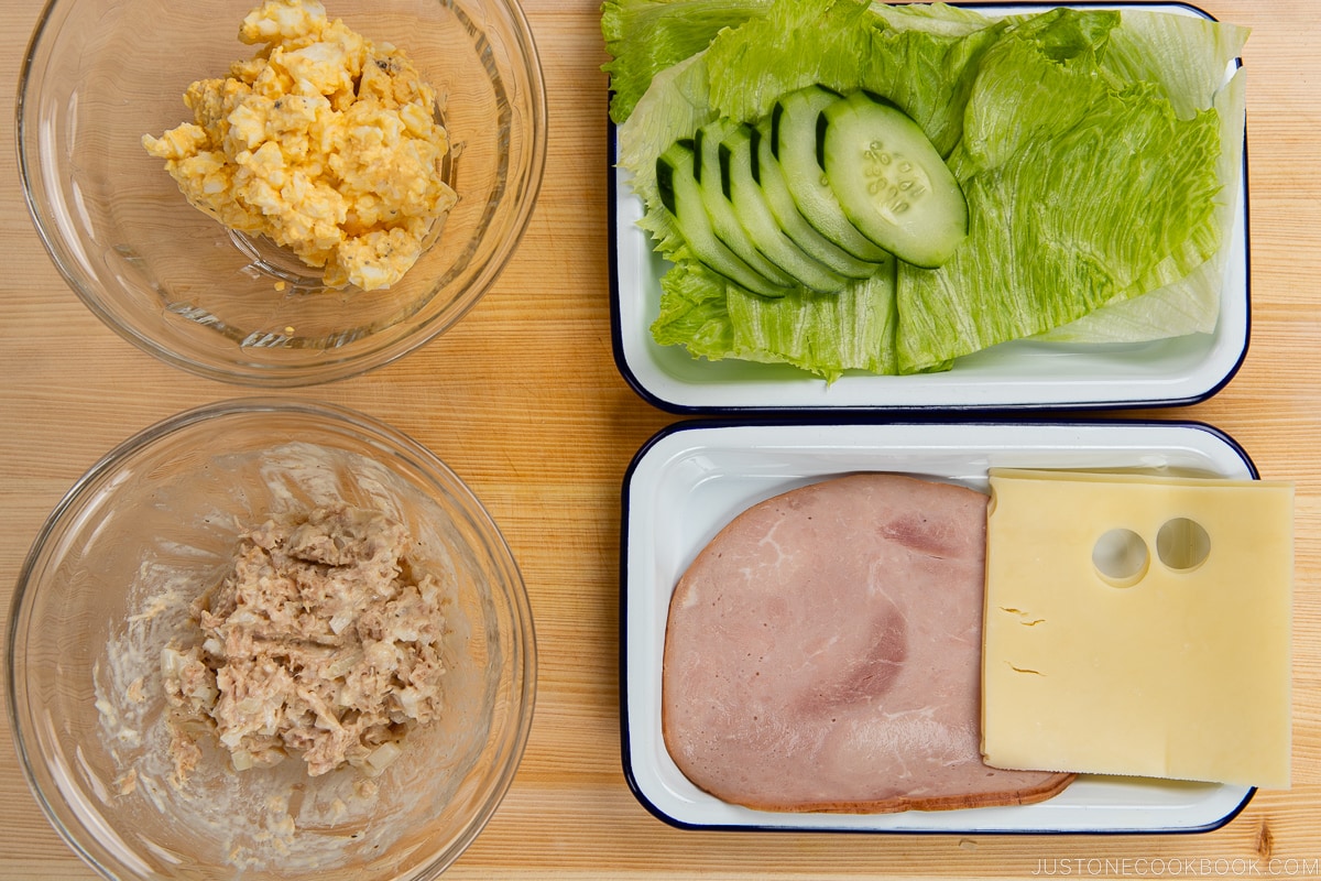 Japanese Sandwiches Ingredients