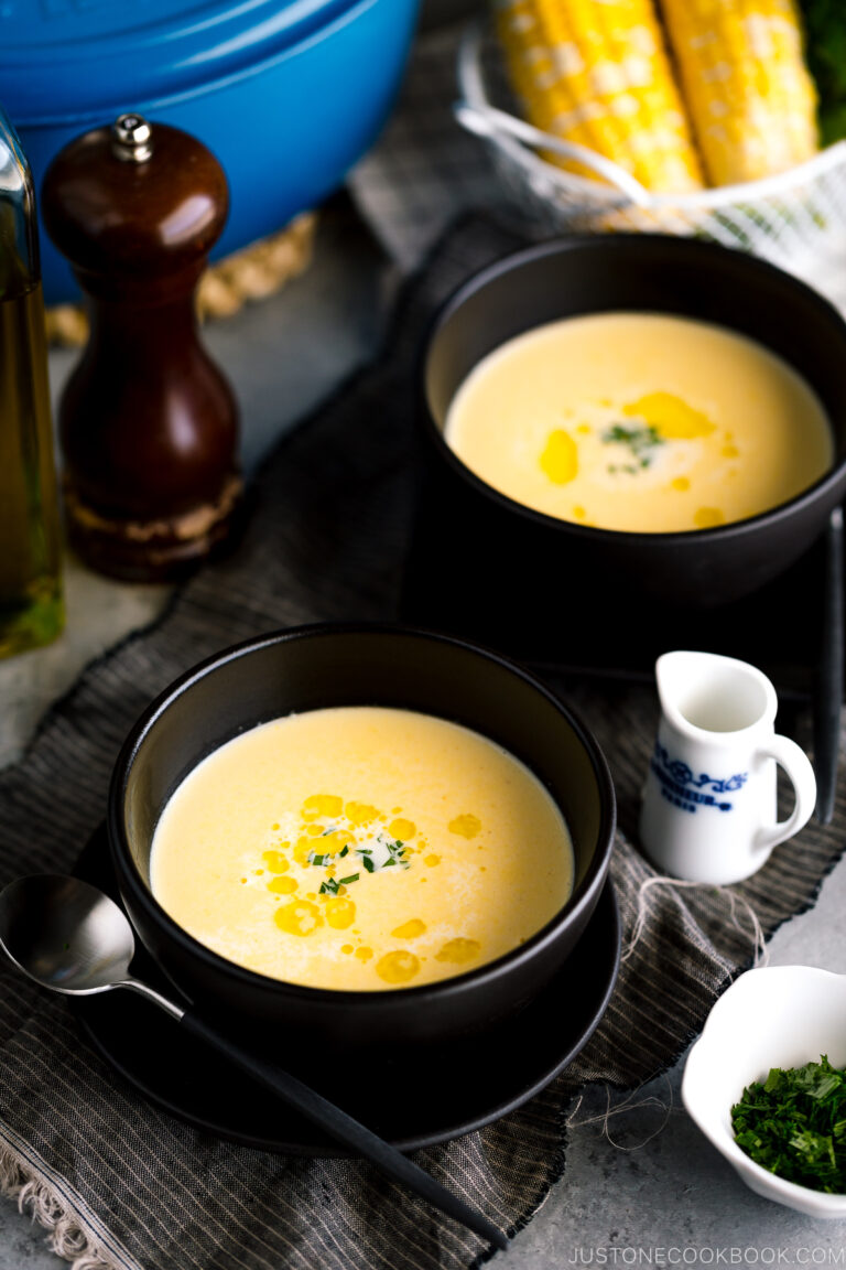 Corn Potage コーンポタージュ (Japanese Corn Soup) Just One Cookbook