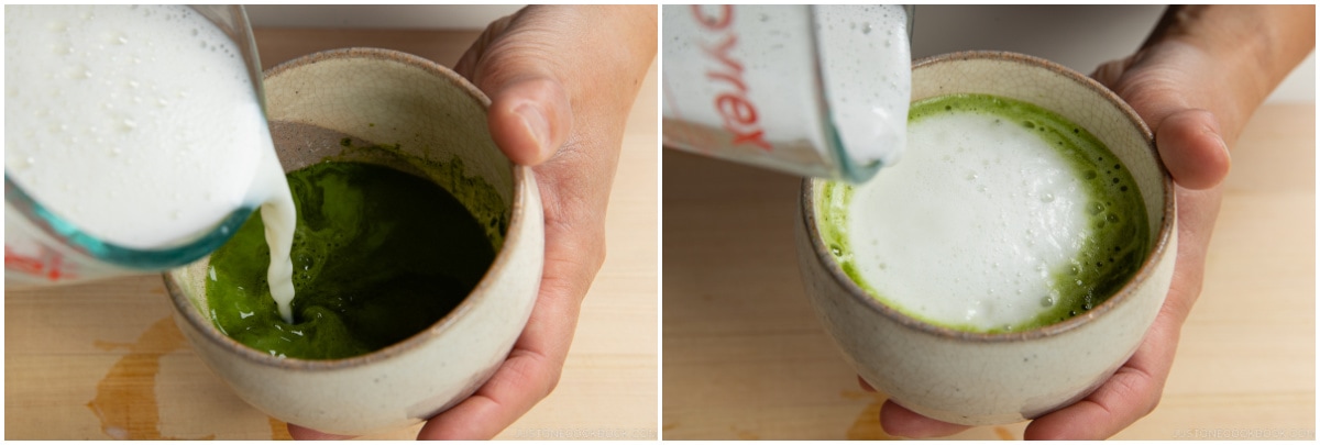 Matcha Latte (Video) 抹茶ラテ • Just One Cookbook