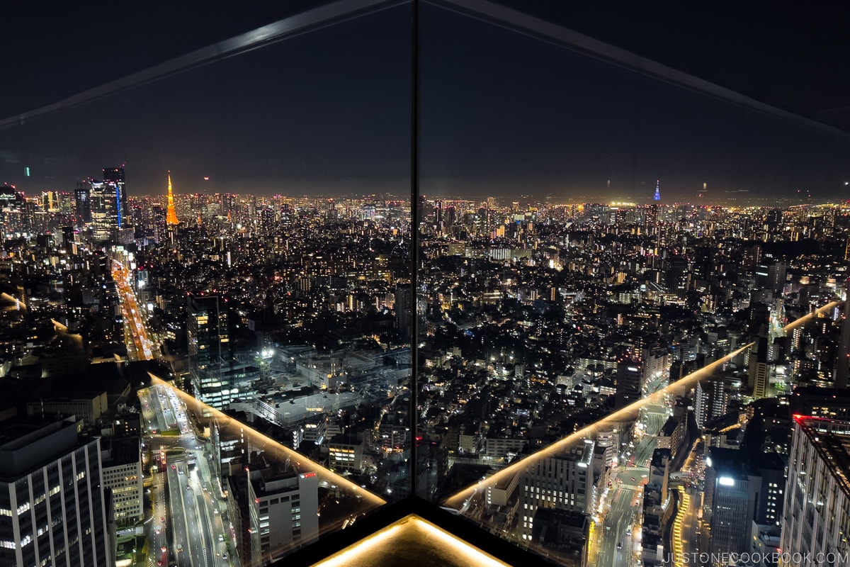 night view of Tokyo from Shibuya Sky