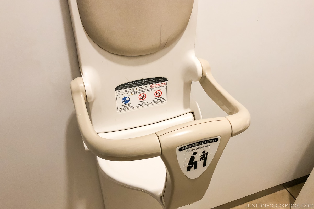 children seat in bathroom