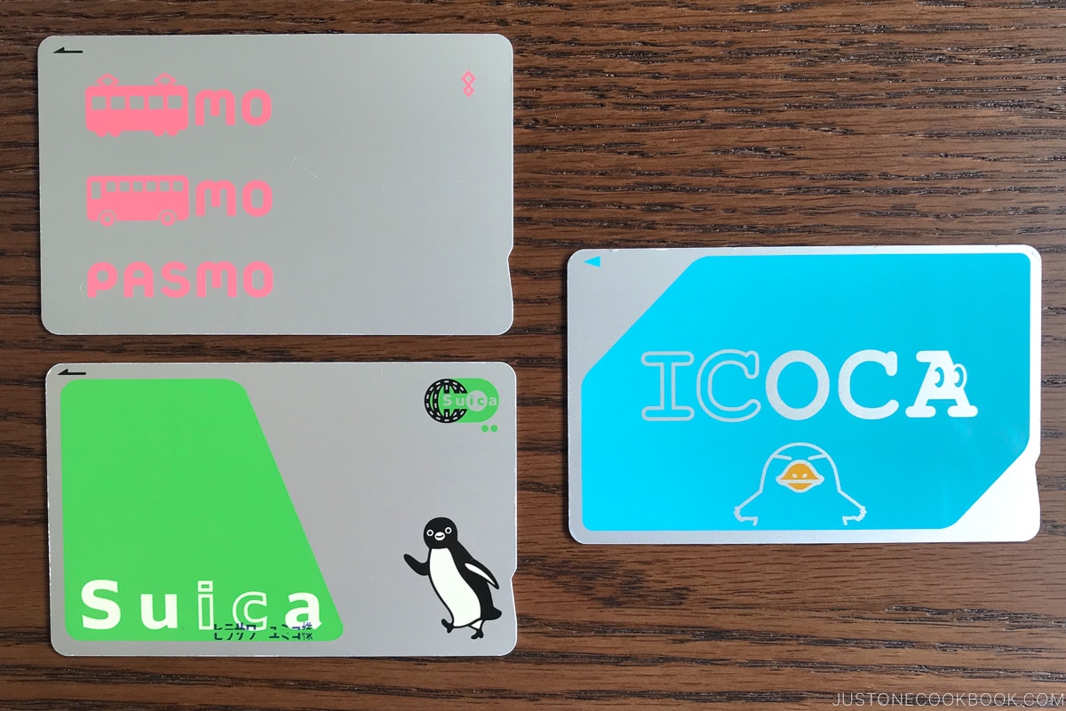 Pasmo Suica and ICOCA cards