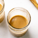 Mason jars containing Goma Dare (Japanese Sesame Sauce).